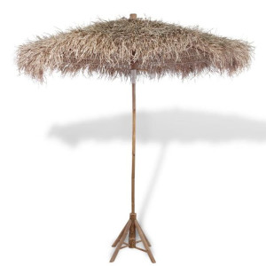 Parasol bambusowy z pokryciem z liści bananowca, 210 cm