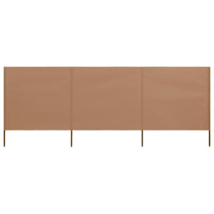 Parawan 3-skrzydłowy z tkaniny, 400x80 cm, taupe