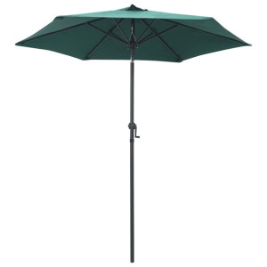 Parasol, zielony, 200 x 211 cm, aluminium