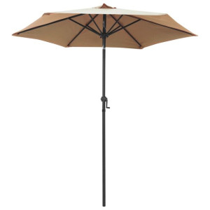 Parasol, taupe, 200 x 211 cm, aluminium