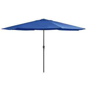 Parasol ogrodowy na metalowym słupku, 400 cm, lazurowy