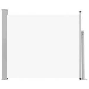 Wysuwana markiza boczna na taras, 100 x 300 cm, kremowa