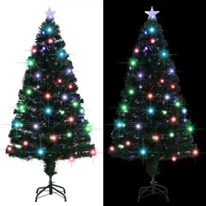 Sztuczna choinka ze stojakiem/ LED, 150 cm, światłowód