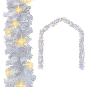 Świąteczna girlanda z lampkami LED, 10 m, biała