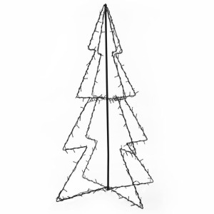 Ozdoba świąteczna w kształcie choinki, 160 LED, 78x120 cm
