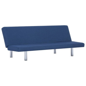 Sofa, rozkładana, niebieska, poliester