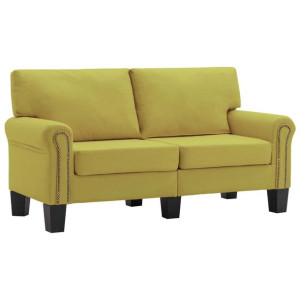 2-osobowa sofa, zielona, tapicerowana tkaniną