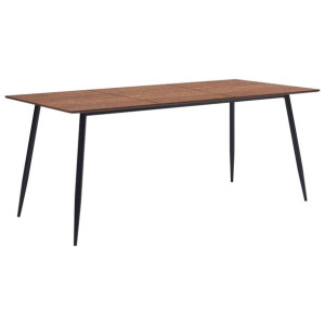 Stół jadalniany, brązowy, 200 x 100 x 75 cm, MDF