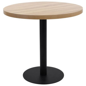 Stolik bistro, jasnobrązowy, 80 cm, MDF