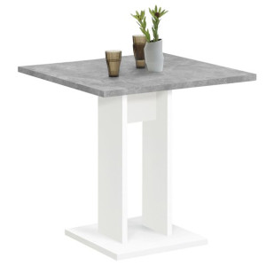 Stół jadalniany, 70 cm, betonowy szary i biały