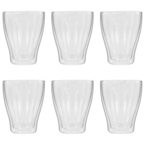 Dwuścienne filiżanki na latte macchiato, 6 szt., 370 ml