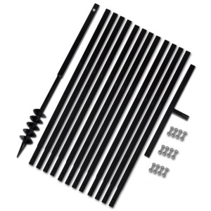 Świder glebowy z uchwytem, 80 mm, przedłużany, 13 m, stal