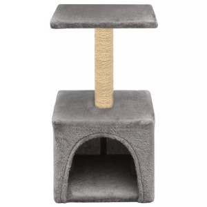 Drapak dla kota z sizalowym słupkiem, 55 cm, szary