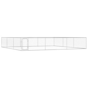 Kojec dla psa, galwanizowana stal, 6 x 6 x 1 m