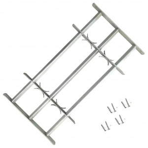 Krata na okno z regulacją, 500-650 mm, 3 metalowe pręty