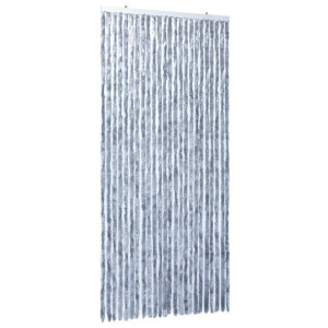 Zasłona przeciwko owadom, srebrna, 100x220 cm, szenil