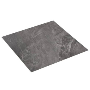 Samoprzylepne panele podłogowe z PVC, 5,11 m², czarne ze wzorem