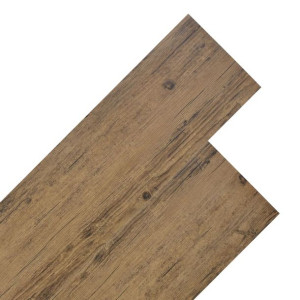 Panele podłogowe z PVC, 4,46 m², 3 mm, orzechowy brąz