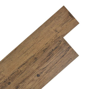 Samoprzylepne panele podłogowe PVC 5,02 m², 2 mm orzechowy brąz