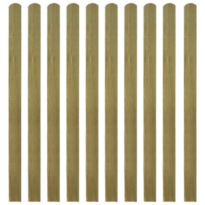 20 impregnowanych sztachet drewnianych, 140 cm