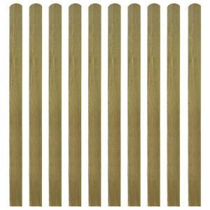 30 impregnowanych sztachet drewnianych, 140 cm
