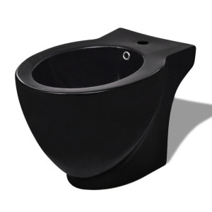 Bidet okrągły stojący wysokiej jakości ceramika czarny