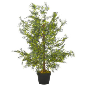 Sztuczny cyprys z doniczką, zielony, 90 cm