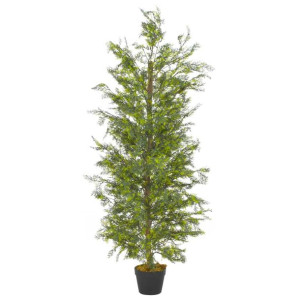 Sztuczny cyprys z doniczką, zielony, 150 cm