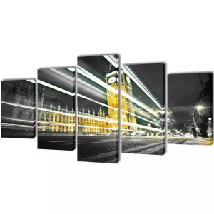 Zestaw obrazów Canvas 200 x 100 Big Ben