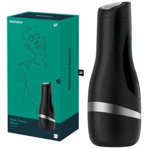 Satisfyer  Masturbator - Men Classic (Silver) - w pojemniku, Realistyczny