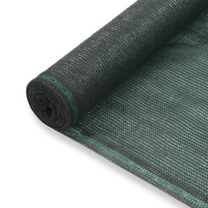 Siatka ochronna do kortu tenisowego, HDPE, 1,4x25 m, zielona