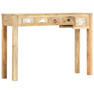 Stolik typu konsola, 110 x 30 x 75 cm, lite drewno mango