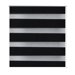 Roleta Zebra 120 x 175 cm czarna