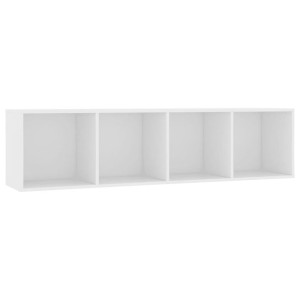 Regał na książki/szafka TV, biały, 143x30x36 cm