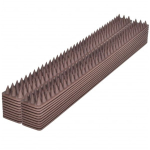 Listwa z kolcami na ptaki, 49 x 4,5 x 1,7 cm, 20 sztuk