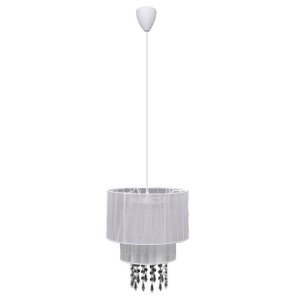 Ekskluzywna lampa wisząca, kryształowa (Biała)