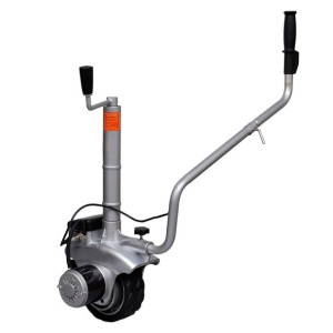 Aluminiowe koło podporowe/manewrowe do przyczepy 12 V 350 W