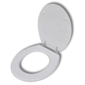 Deska klozetowa, prosty design, MDF, biała