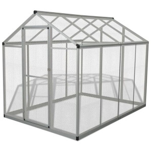 Ptaszarnia z aluminium, 178 x 242 x 192 cm