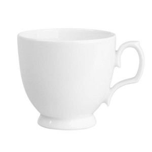 Filiżanka do kawy i herbaty porcelanowa MariaPaula Biała Karolina 350 ml