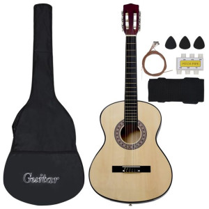 8-cz. zestaw do nauki gry na gitarze klasycznej, 3/4 (36")