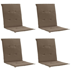 Poduszki na krzesła ogrodowe, 4 szt., taupe, 100x50x3 cm