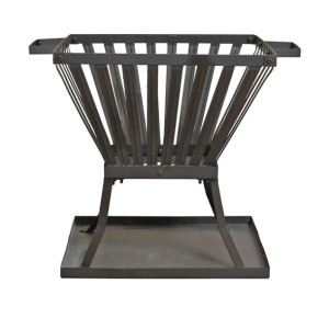 Kosz paleniskowy Denver, czarny, stal, 39 x 39 cm, 85015
