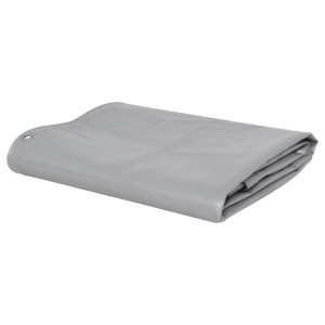 Plandeka 650 g/m², 4 x 4 m, szara