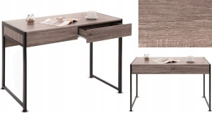 Biurko Loft Dąb Sonoma Tabac Komputerowe Metal