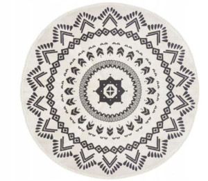 DYWAN OKRĄGŁY bawełniany NOMAD MADALA 120 cm BOHO