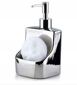 Dozownik Do Mydla Ceramiczny + Gabka Do Mycia