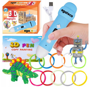 Długopis 3d Pen Drukarka Zestaw Wzory Wkłady 20m
