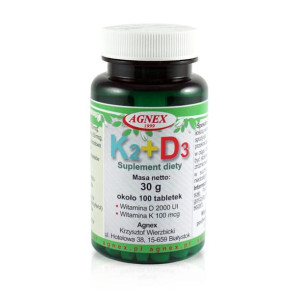 Witamina K2+D3 30 g (ok.100 tabl.)