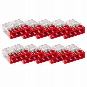 10x Szybkozłączka Wago Compact 4x0,5-2,5mm² 2273-204